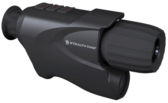 The Stealth Cam Digital Night Vision Monocular is crafted beautifully, with protective black rubber and an extended lens.